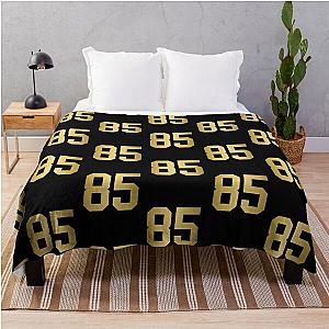 Golden Number 85 - Sports Numbers  Throw Blanket