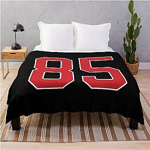 Sports Number 85, red black color lucky sport eighty five Throw Blanket