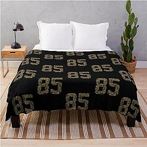 Army Camouflage Number 85 - Sports Numbers Throw Blanket