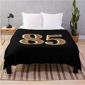 Gold Number 85 Eighty five Best Birthday Gift Throw Blanket