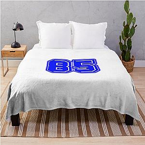 Blue Number 85 Throw Blanket