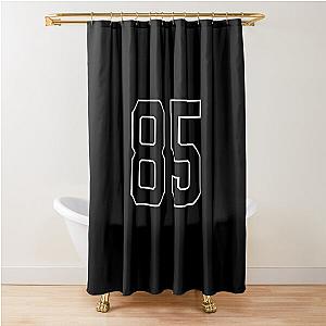 Black Number 85 lucky sports jersey eighty five Shower Curtain