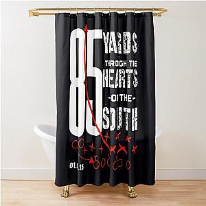 85 Yards Through the Heart of the South Football Run	 Shower Curtain