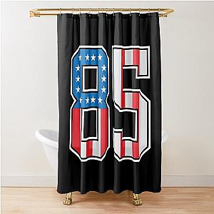 85 American Lucky Number Eighty-five United States Flag Shower Curtain