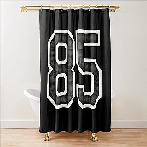 85 Black Jersey Sports Number eighty-five Football 85 Shower Curtain