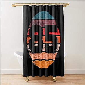 85 Number Vintage Retro Sunset Eighty-five Years Old Men Women Birthday Squad Shower Curtain