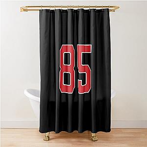 Sports Number 85, red black color lucky sport eighty five Shower Curtain