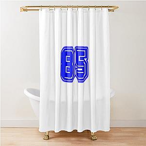 Blue Number 85 Shower Curtain