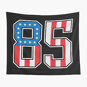 85 American Lucky Number Eighty-five United States Flag Tapestry