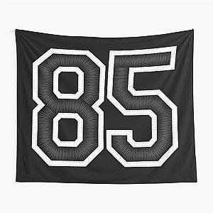 85 Black Jersey Sports Number eighty-five Football 85 Tapestry