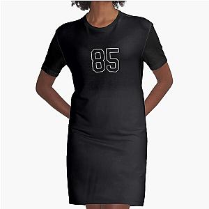 Black Number 85 lucky sports jersey eighty five Graphic T-Shirt Dress