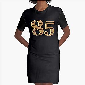 Gold Number 85 Eighty five Best Birthday Gift Graphic T-Shirt Dress