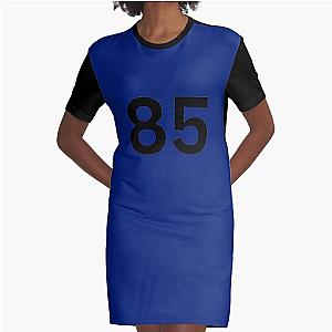 00285 number 85 eighty five B Graphic T-Shirt Dress