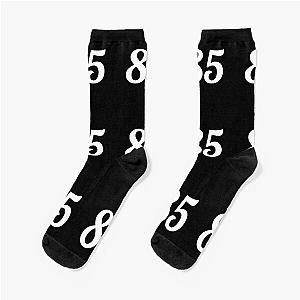 Number 85 White Socks