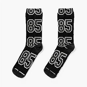 85 Black Jersey Sports Number eighty-five Football 85 Socks