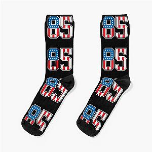 85 American Lucky Number Eighty-five United States Flag Socks