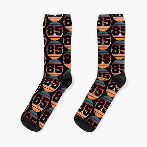 85 Number Vintage Retro Sunset Eighty-five Years Old Men Women Birthday Squad Socks