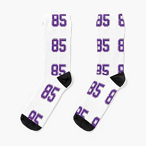 Purple Number 85 lucky sports jersey eighty five Socks