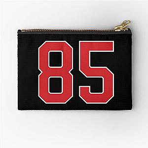 Sports Number 85, red black color lucky sport eighty five Zipper Pouch