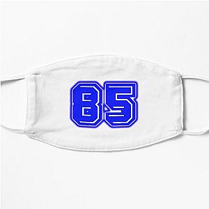 Blue Number 85 Flat Mask