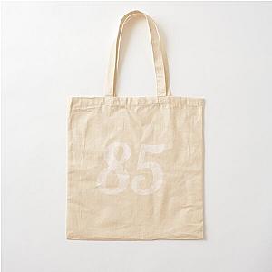 Number 85 White Cotton Tote Bag