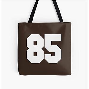 85 Number Cleveland Sports Eighty-Five Brown Jersey All Over Print Tote Bag