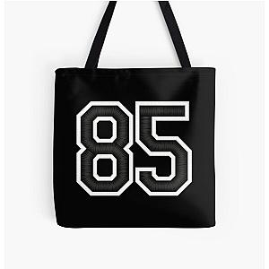 85 Black Jersey Sports Number eighty-five Football 85 All Over Print Tote Bag