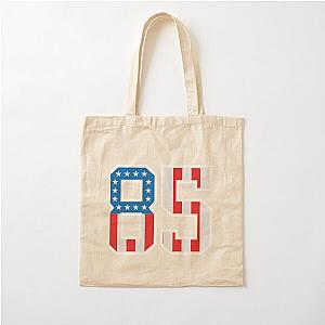 85 American Lucky Number Eighty-five United States Flag Cotton Tote Bag