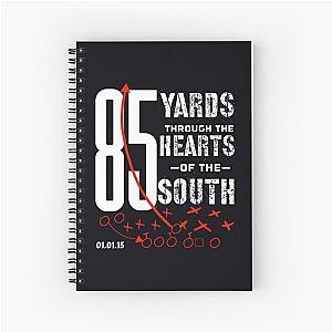 85 Yards Through the Heart of the South Football Run	 Spiral Notebook