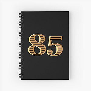 Gold Number 85 Eighty five Best Birthday Gift Spiral Notebook