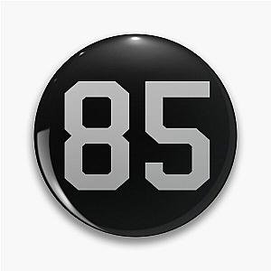 Number 85, grey on black sports jersey number eighty five Pin