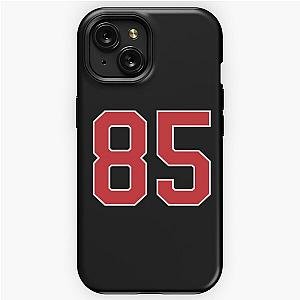 Sports Number 85, red black color lucky sport eighty five iPhone Tough Case