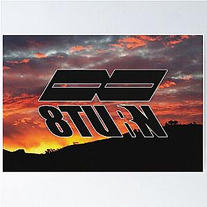 8TURN Sunset Background Poster