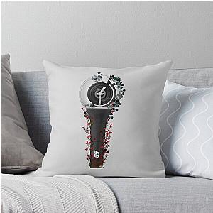 Turn Floral Lightstick Kpop Throw Pillow