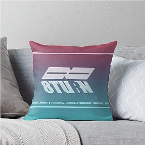8 TURN logo Throw Pillow