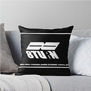 8TURN logo throw pillow