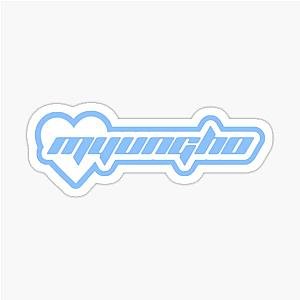 8TURN Myung Ho K-pop Boy Group Aesthetic Blue Text Sticker