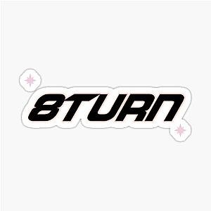 Turn logo design sticker