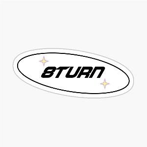 8 turn logo sticker