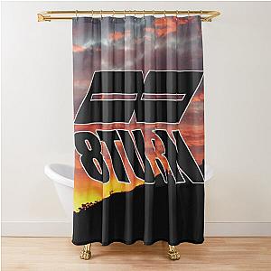 8TURN Sunset Background Shower Curtain
