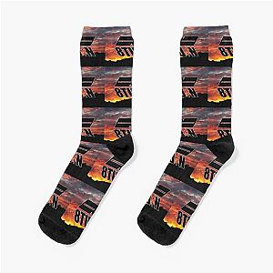 8TURN Sunset Background Socks