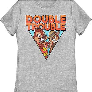 Womens Retro Double Trouble Chip 'n Dale Rescue Rangers Shirt Official Merch 90S3003