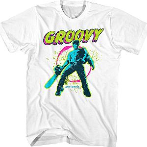 Neon Groovy Army of Darkness T-Shirt Official Merch 90S3003