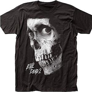 Black And White Skull Evil Dead T-Shirt Official Merch 90S3003