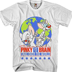 Pinky And The Brain Take Over The World Animaniacs T-Shirt Official Merch 90S3003