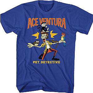 Animated Ace Ventura Pet Detective T-Shirt Official Merch 90S3003