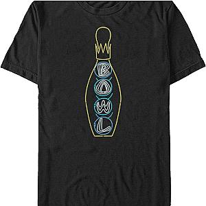 Hollywood Star Lanes Neon Bowling Pin Big Lebowski T-Shirt Official Merch 90S3003