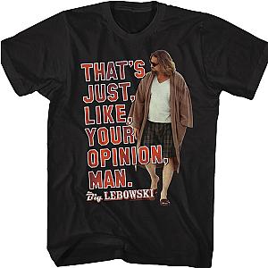 Your Opinion Big Lebowski T-Shirt Official Merch 90S3003