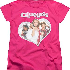 Womens Heart Clueless Shirt Official Merch 90S3003