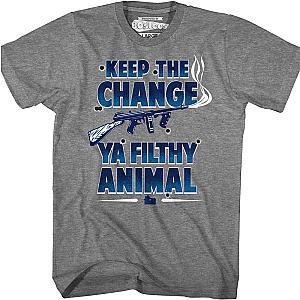 Keep The Change Ya Filthy Animal Home Alone T-Shirt Official Merch 90S3003